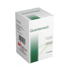 QUANTAMASH 4 GM ( CHOLESTYRAMINE ) POWDER FOR ORAL SUSPENSION 12 SACHETS